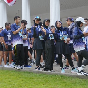 Race photo from KEMLU RUN 2026