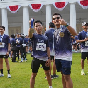 Race photo from KEMLU RUN 2026