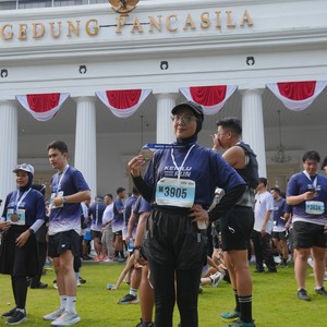 Race photo from KEMLU RUN 2026