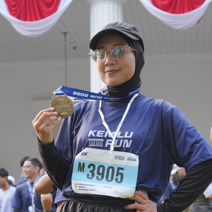 Race photo from KEMLU RUN 2026