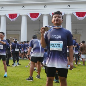 Race photo from KEMLU RUN 2026