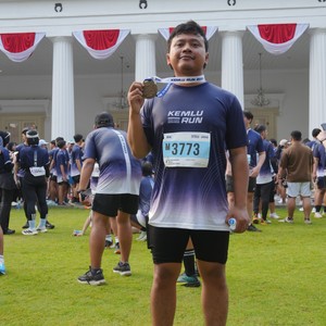 Race photo from KEMLU RUN 2026