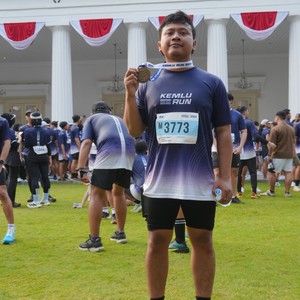Race photo from KEMLU RUN 2026