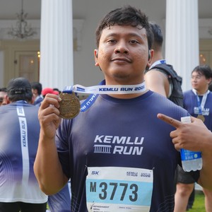 Race photo from KEMLU RUN 2026