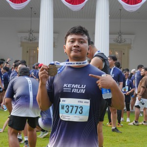Race photo from KEMLU RUN 2026