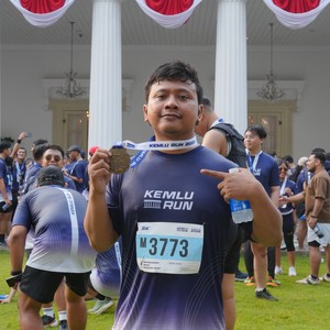 Race photo from KEMLU RUN 2026