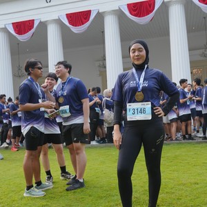 Race photo from KEMLU RUN 2026