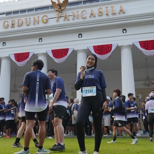 Race photo from KEMLU RUN 2026