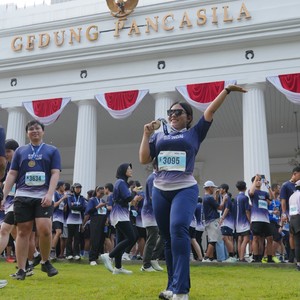 Race photo from KEMLU RUN 2026
