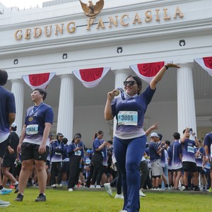 Race photo from KEMLU RUN 2026