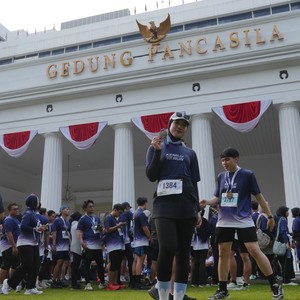Race photo from KEMLU RUN 2026