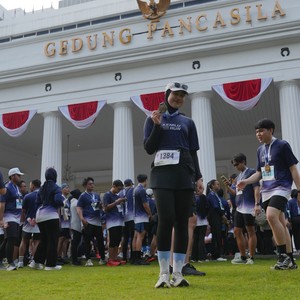 Race photo from KEMLU RUN 2026