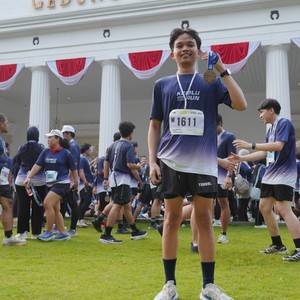 Race photo from KEMLU RUN 2026