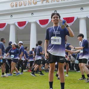 Race photo from KEMLU RUN 2026