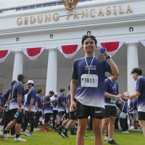 Race photo from KEMLU RUN 2026