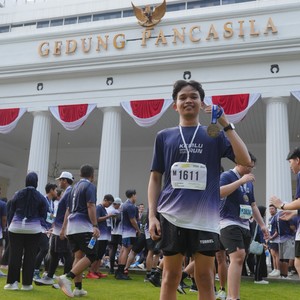 Race photo from KEMLU RUN 2026