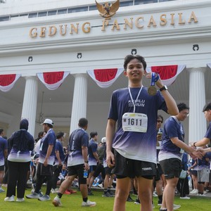 Race photo from KEMLU RUN 2026