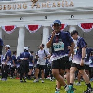 Race photo from KEMLU RUN 2026