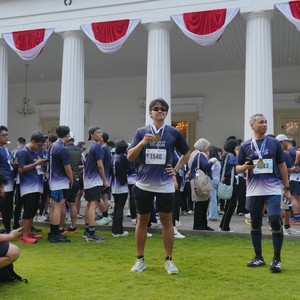 Race photo from KEMLU RUN 2026