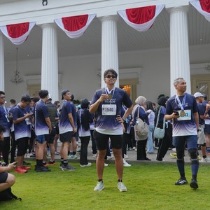 Race photo from KEMLU RUN 2026