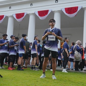 Race photo from KEMLU RUN 2026