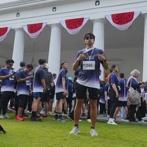 Race photo from KEMLU RUN 2026