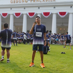 Race photo from KEMLU RUN 2026