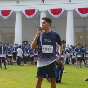 Race photo from KEMLU RUN 2026