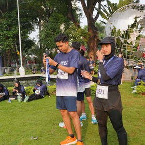 Race photo from KEMLU RUN 2026