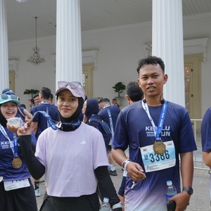 Race photo from KEMLU RUN 2026