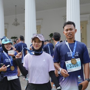 Race photo from KEMLU RUN 2026