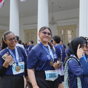 Race photo from KEMLU RUN 2026