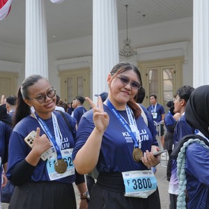 Race photo from KEMLU RUN 2026