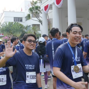Race photo from KEMLU RUN 2026