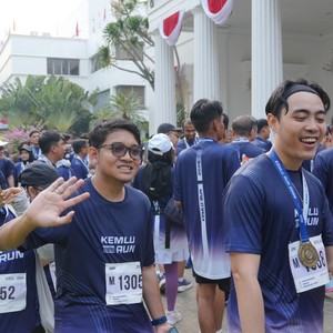 Race photo from KEMLU RUN 2026