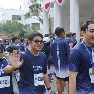 Race photo from KEMLU RUN 2026