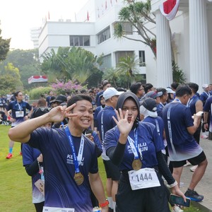 Race photo from KEMLU RUN 2026