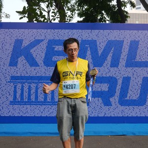 Race photo from KEMLU RUN 2026