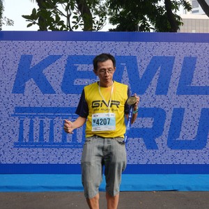 Race photo from KEMLU RUN 2026
