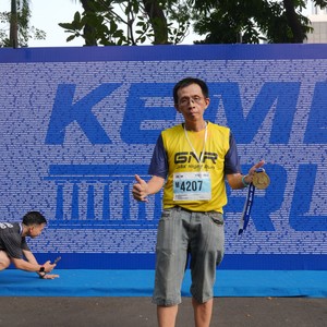 Race photo from KEMLU RUN 2026