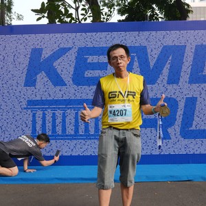 Race photo from KEMLU RUN 2026