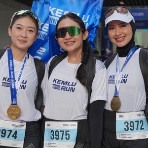 Race photo from KEMLU RUN 2026