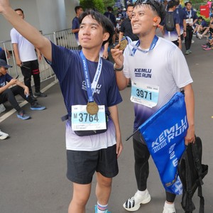 Race photo from KEMLU RUN 2026