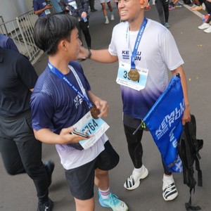 Race photo from KEMLU RUN 2026