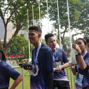Race photo from KEMLU RUN 2026
