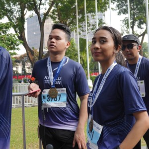 Race photo from KEMLU RUN 2026
