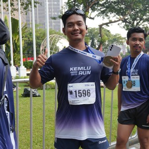 Race photo from KEMLU RUN 2026