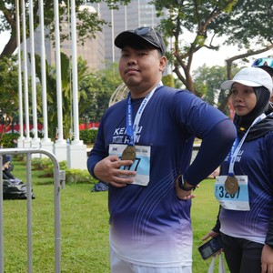 Race photo from KEMLU RUN 2026