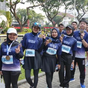 Race photo from KEMLU RUN 2026
