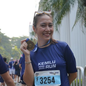 Race photo from KEMLU RUN 2026
